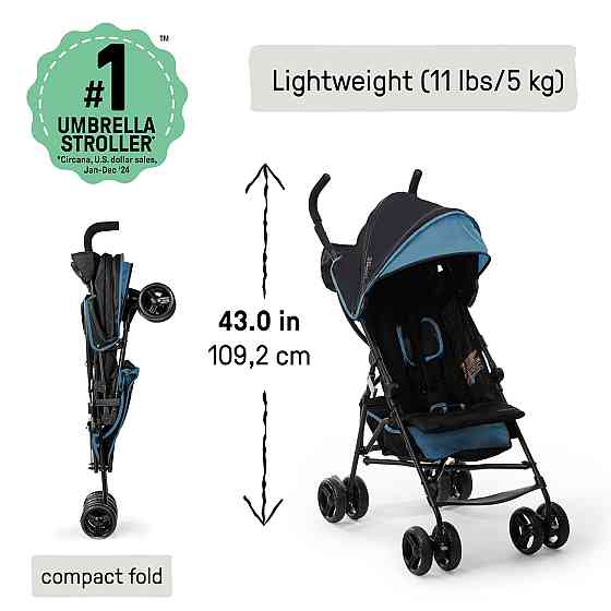 Ingenuity 3D Mini Convenience Stroller – Lightweight Stroller with Compact Fold, Multi-Position Recl Richmond