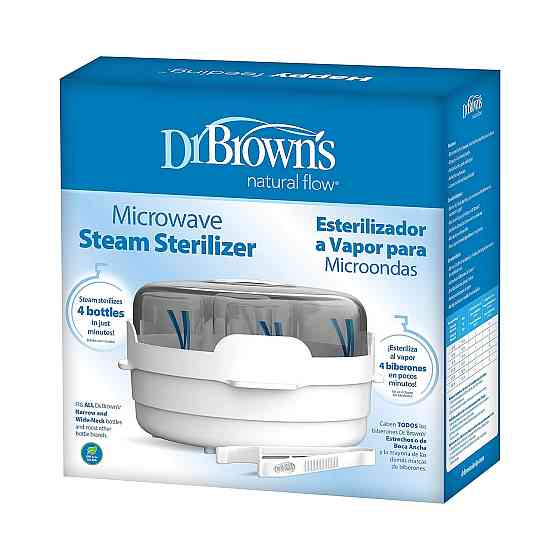Dr. Brown's Microwave Steam - for Baby Bottles, Nipples, Bottle Parts, Pacifiers, Teethers and Breas Richmond
