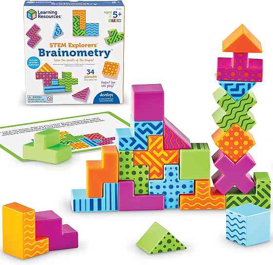Learning Resources STEM Explorers Brainometry - 3d Puzzle, Brain Games, Brainteaser, Building Logic  Richmond