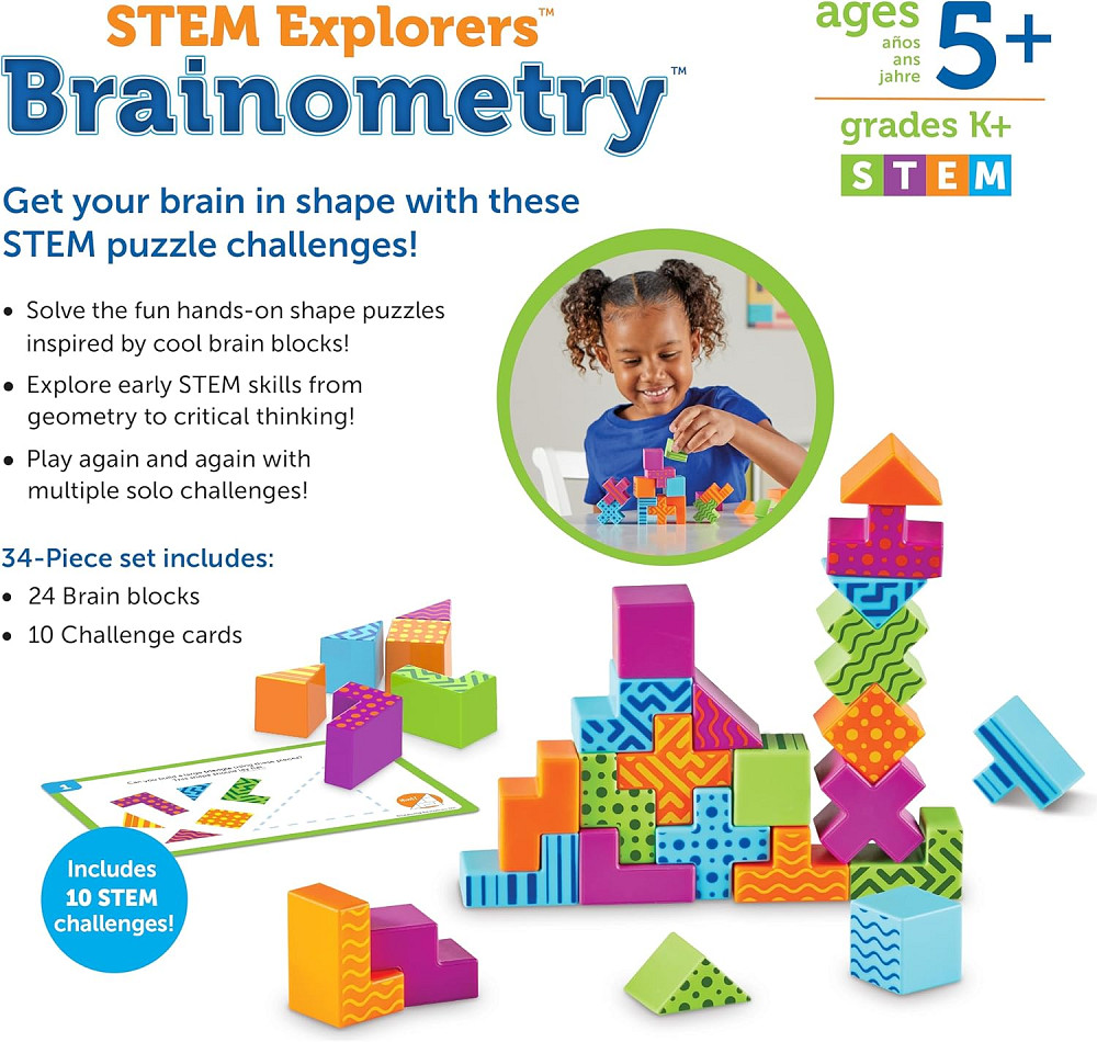 Learning Resources STEM Explorers Brainometry - 3d Puzzle, Brain Games, Brainteaser, Building Logic  Richmond - photo 5
