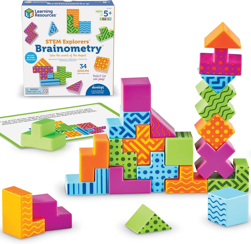 Learning Resources STEM Explorers Brainometry - 3d Puzzle, Brain Games, Brainteaser, Building Logic  Richmond - photo 1