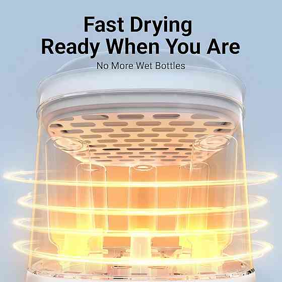 Bear Bottle Sterilizer and Dryer, 2 Layers Large Electric Steam Baby Bottle Sterilizer, Fast Bottle  Richmond