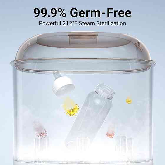 Bear Bottle Sterilizer and Dryer, 2 Layers Large Electric Steam Baby Bottle Sterilizer, Fast Bottle  Richmond