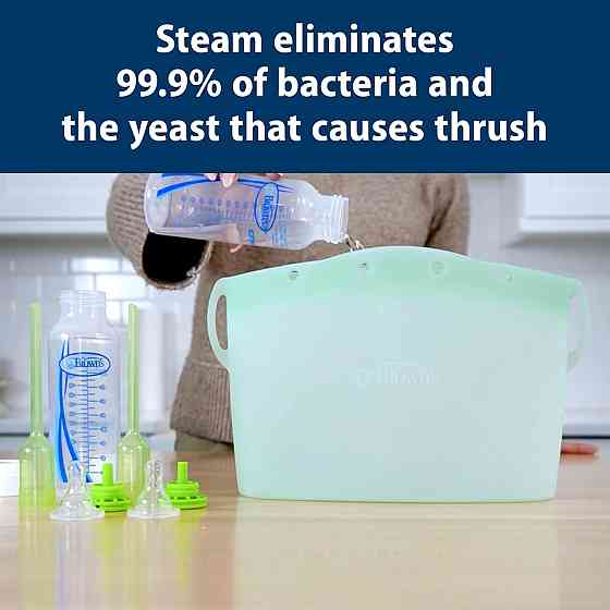 Dr. Brown's Microwave Steam Sterilizer Bag for Baby Bottles, Breast Pump Parts & Other Toddler Acces Richmond