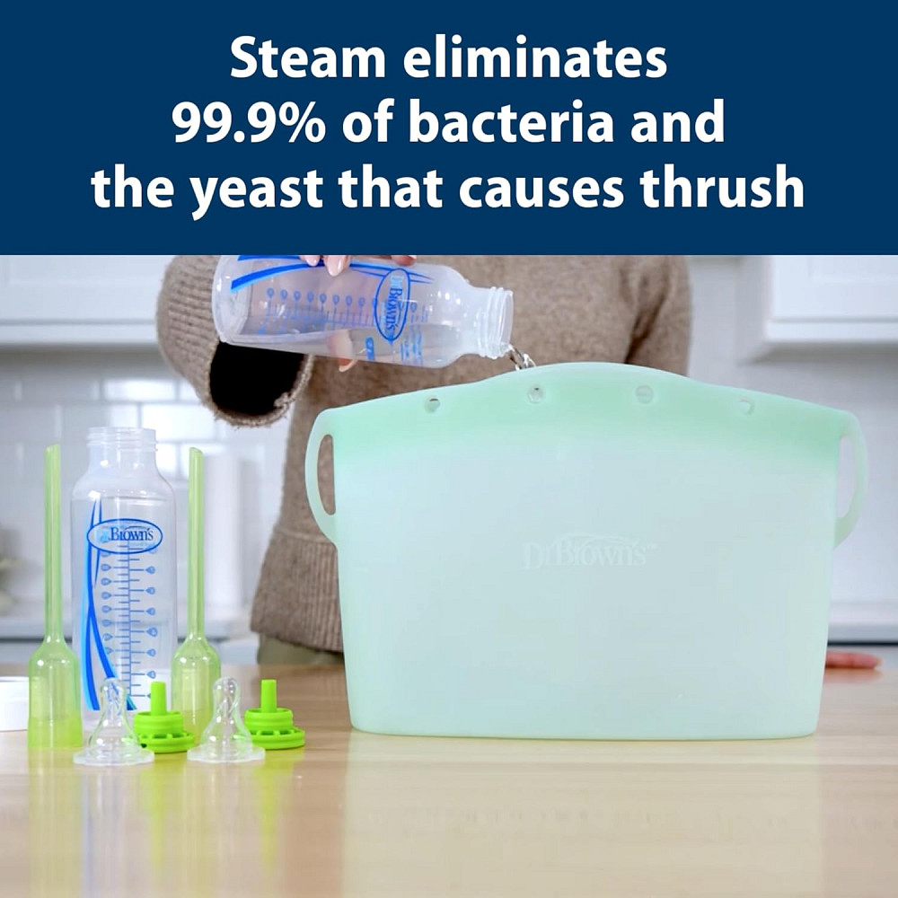 Dr. Brown's Microwave Steam Sterilizer Bag for Baby Bottles, Breast Pump Parts & Other Toddler Acces Richmond - photo 6