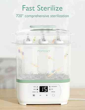 Momcozy Bottle Sterilizer and Dryer, 8-in-1 Electric Steam Baby Bottle Sterilizer for Baby Bottles,  Richmond