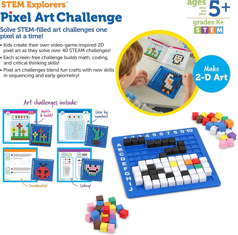 Learning Resources STEM Explorers Pixel Art Challenge - Science Kits & STEM Activities for Kids, Pat Richmond - photo 7