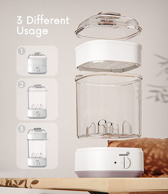 Bottle Sterilizer, Baby Bottle Sterilizer, Electric Baby Bottle Sanitizer with Timer for Baby Richmond - photo 3