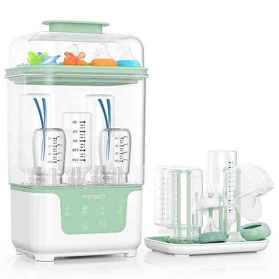 Momcozy Bottle Sterilizer and Dryer, Modular Nesting Space Saving Design, 6 Bottles Capacity, 4 in 1 Richmond