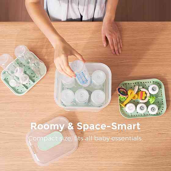 Momcozy Bottle Sterilizer and Dryer, Modular Nesting Space Saving Design, 6 Bottles Capacity, 4 in 1 Richmond