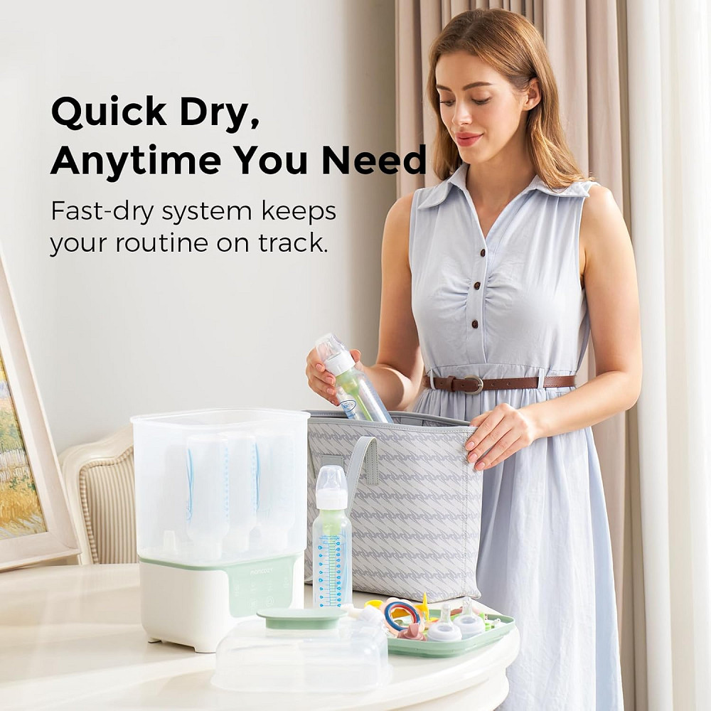 Momcozy Bottle Sterilizer and Dryer, Modular Nesting Space Saving Design, 6 Bottles Capacity, 4 in 1 Richmond - photo 9