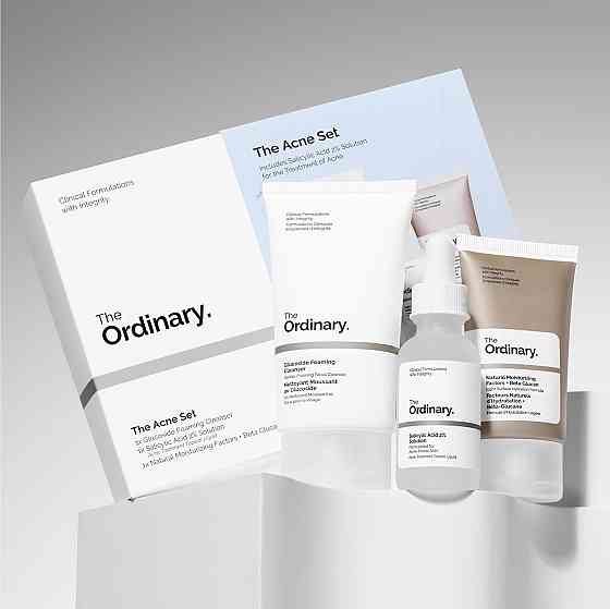 The Ordinary The Acne Set, 3-Step Skin Regimen with Glucoside Foaming Cleanser, Salicylic Acid 2% So Richmond