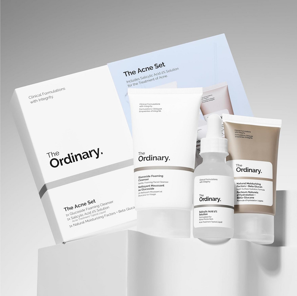 The Ordinary The Acne Set, 3-Step Skin Regimen with Glucoside Foaming Cleanser, Salicylic Acid 2% So Richmond - photo 4