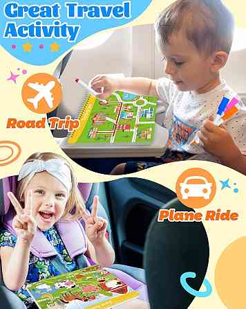 Busy Book for Toddlers - Preschool Learning Activities, Coloring Activity Books for Kids Ages 3-5, M Richmond