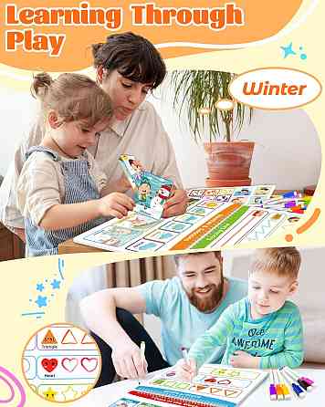 Busy Book for Toddlers - Preschool Learning Activities, Coloring Activity Books for Kids Ages 3-5, M Richmond