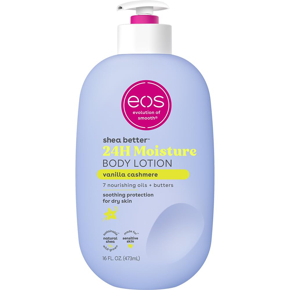 eos Shea Better Body Lotion Vanilla Cashmere, 24-Hour Moisture Skin Care, Lightweight & Non-Greasy,  Richmond - photo 1