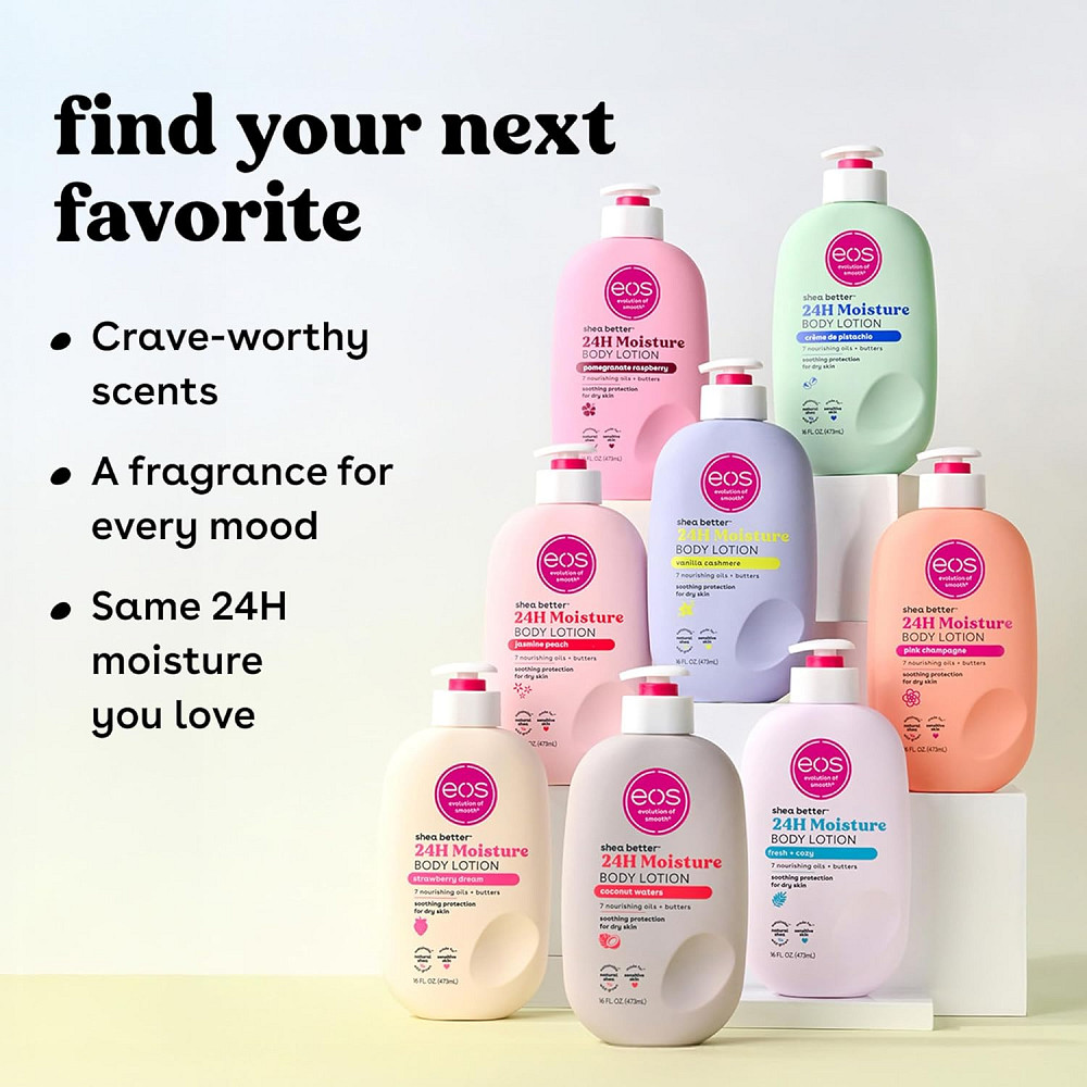 eos Shea Better Body Lotion Vanilla Cashmere, 24-Hour Moisture Skin Care, Lightweight & Non-Greasy,  Richmond - photo 10