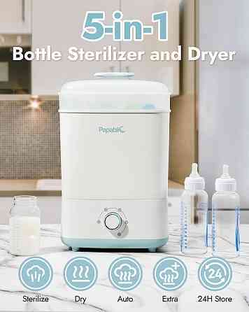 Papablic Baby Bottle Sterilizer and Dryer Pro, Esterilizador De Biberones, Electric Steam Sterilizer Richmond