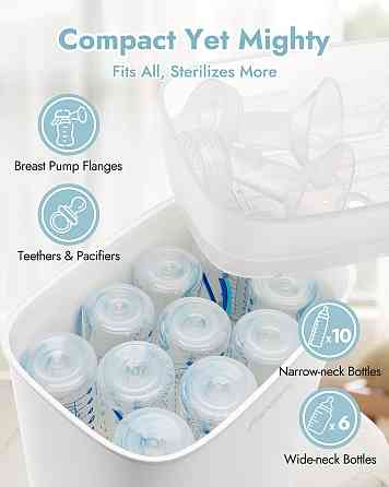 Papablic Baby Bottle Sterilizer and Dryer Pro, Esterilizador De Biberones, Electric Steam Sterilizer Richmond
