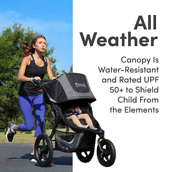 BOB Gear Revolution Flex 3.0 Jogging Stroller, Graphite Black Richmond