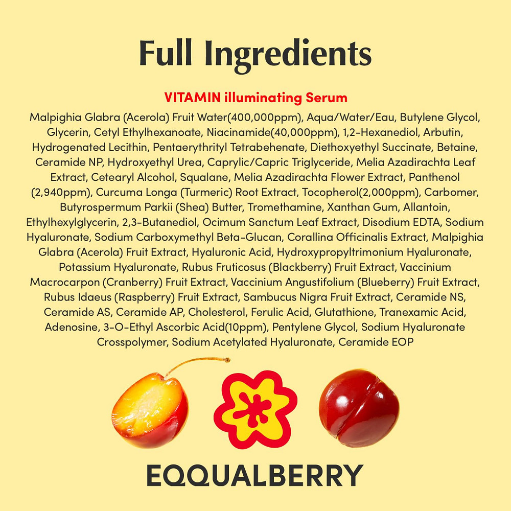 EQQUALBERRY Vitamin Illuminating Serum | Niacinamide 4% + Brightening Vitamin C Face Serum with Hyal Richmond - photo 9