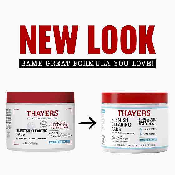 Thayers Blemish Clearing Acne Pads, Salicylic Acid Acne Treatment for Face, Pore Reducing, Exfoliati Richmond