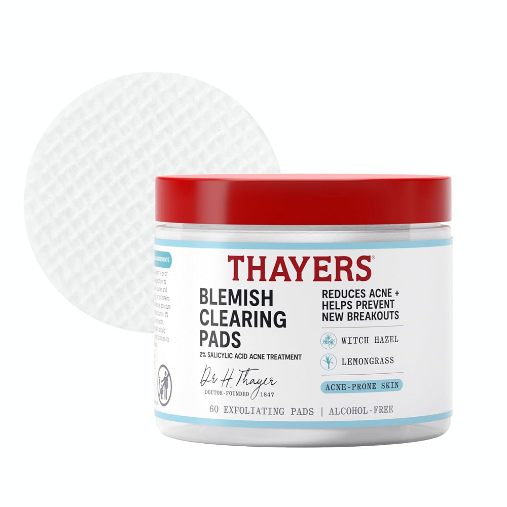 Thayers Blemish Clearing Acne Pads, Salicylic Acid Acne Treatment for Face, Pore Reducing, Exfoliati Richmond - photo 1