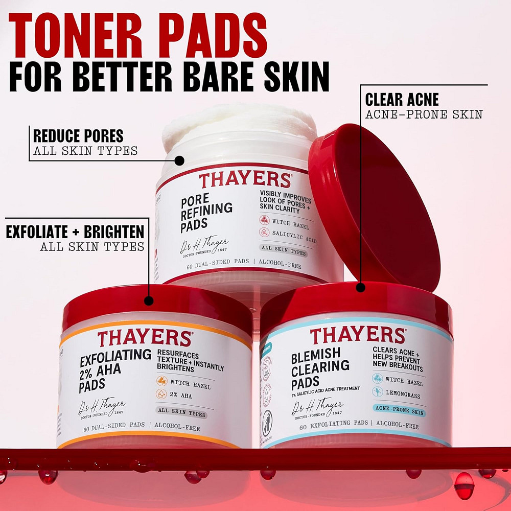 Thayers Blemish Clearing Acne Pads, Salicylic Acid Acne Treatment for Face, Pore Reducing, Exfoliati Richmond - photo 10