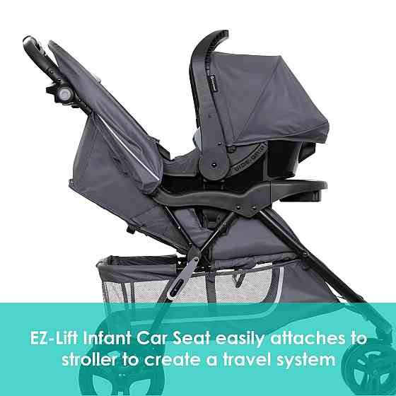 Baby Trend Stroller and EZ-Lift Infant Car Seat, EZ Ride Travel System, Dash Grey Richmond