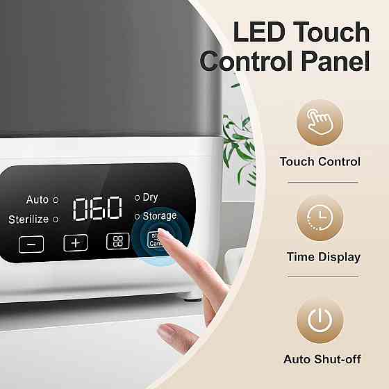 Baby Bottle Steamer and Dryer, Electric Steamer and Dryer for Baby Bottles, 4-in-1 Bottle Steamer an Richmond