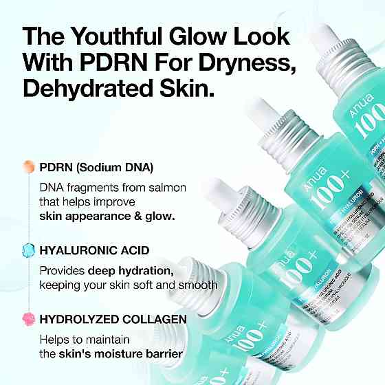 Anua PDRN Hyaluronic Acid Capsule 100 Serum, Radiant Face Serum, Salmon DNA, Hyaluronic Acid, Hydrat Richmond