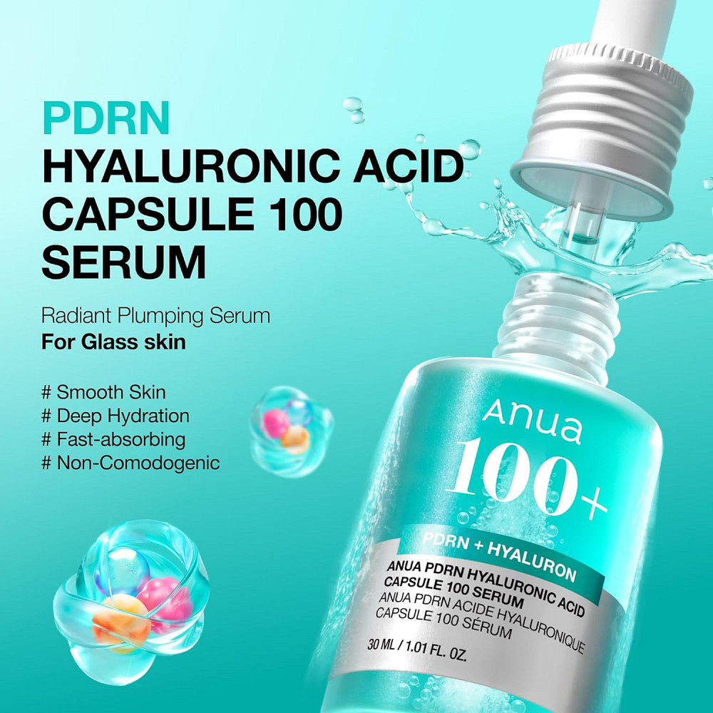 Anua PDRN Hyaluronic Acid Capsule 100 Serum, Radiant Face Serum, Salmon DNA, Hyaluronic Acid, Hydrat Richmond - photo 2