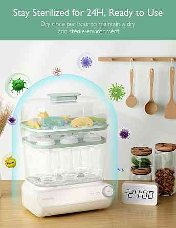 Momcozy 3 Layers Large Bottle Sterilizer and Dryer, Fast Sterilize and Dry, Universal Bottle Sterili Richmond