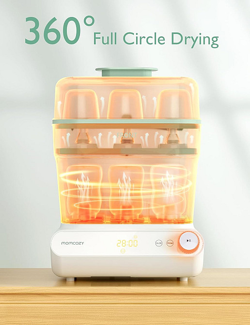Momcozy 3 Layers Large Bottle Sterilizer and Dryer, Fast Sterilize and Dry, Universal Bottle Sterili Richmond - photo 3