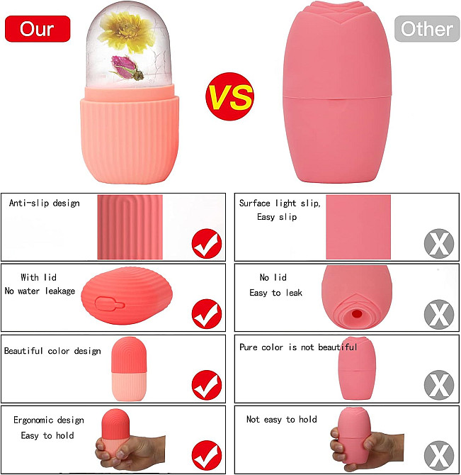 XHJRI Ice Cube Roller Massager for Face, Eyes and Neck Naturally Conditioning and Skin Care,De-Puff  Richmond - photo 5