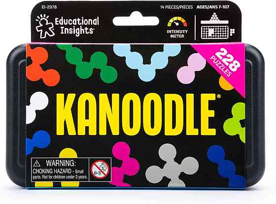 Educational Insights Kanoodle - 3D Brain Teaser Puzzles for Kids, Spatial Puzzle Games for Adults, T Richmond
