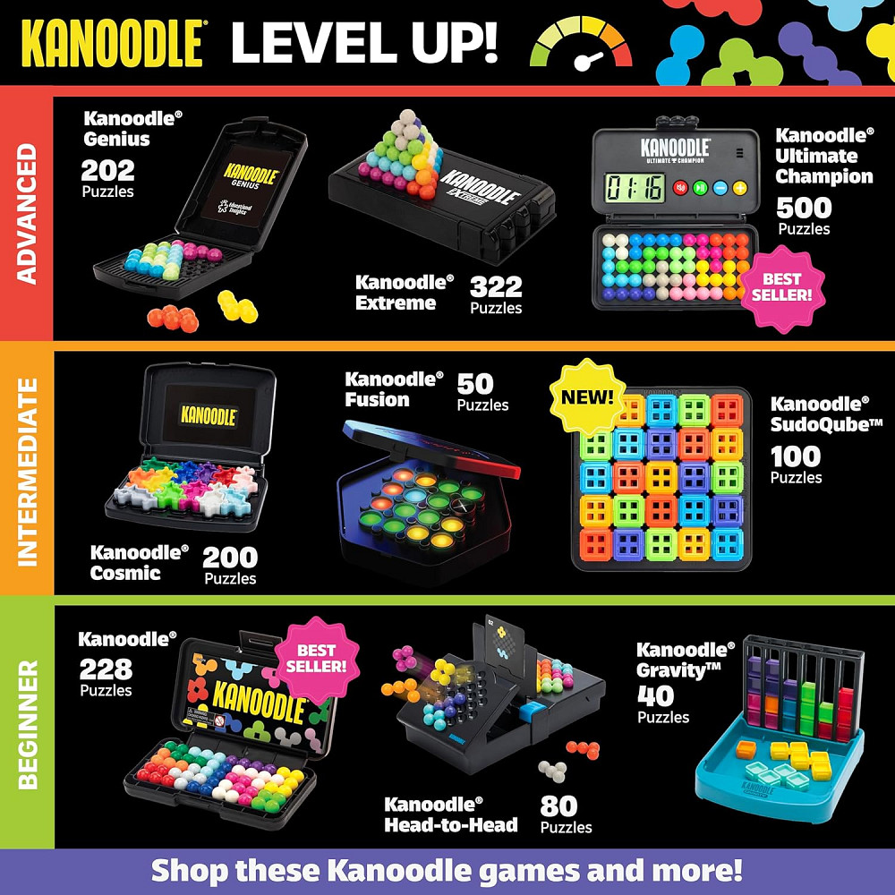 Educational Insights Kanoodle - 3D Brain Teaser Puzzles for Kids, Spatial Puzzle Games for Adults, T Richmond - photo 9