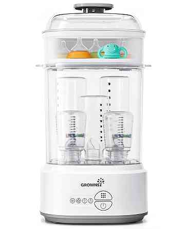 GROWNSY Bottle Sterilizer and Dryer, Compact Electric Steam Baby Bottle Sterilizer (Esterilizador de Richmond