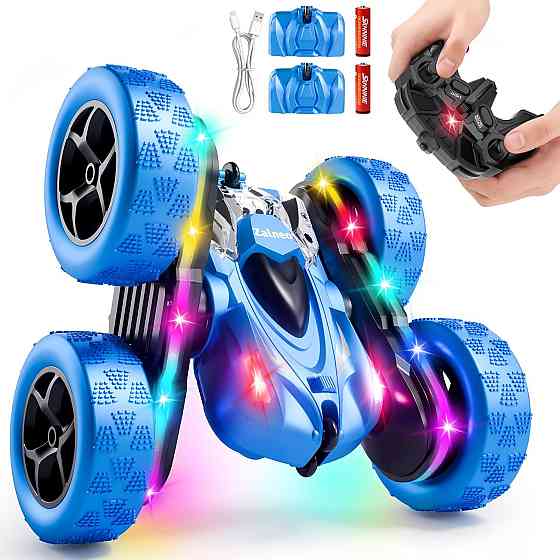 Remote Control Stunt Car 4WD 360° Flip Double‑Sided RC Cars, LED Light Bar, USB‑C Modular Battery, 2 Richmond