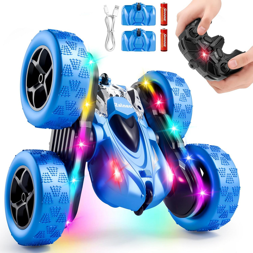 Remote Control Stunt Car 4WD 360° Flip Double‑Sided RC Cars, LED Light Bar, USB‑C Modular Battery, 2 Richmond - photo 1