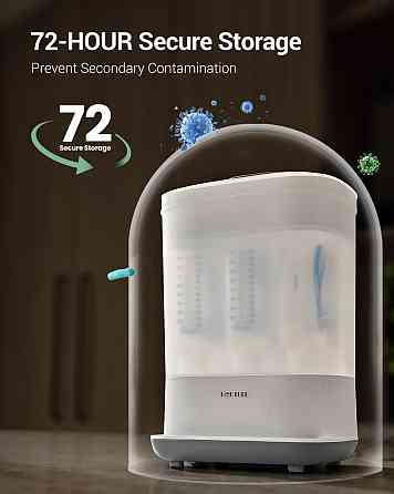 HAUTURE Bottle Sterilizer and Dryer, 6-in-1 Baby Bottle Sterilizer (Esterilizador de Biberones), 10  Richmond