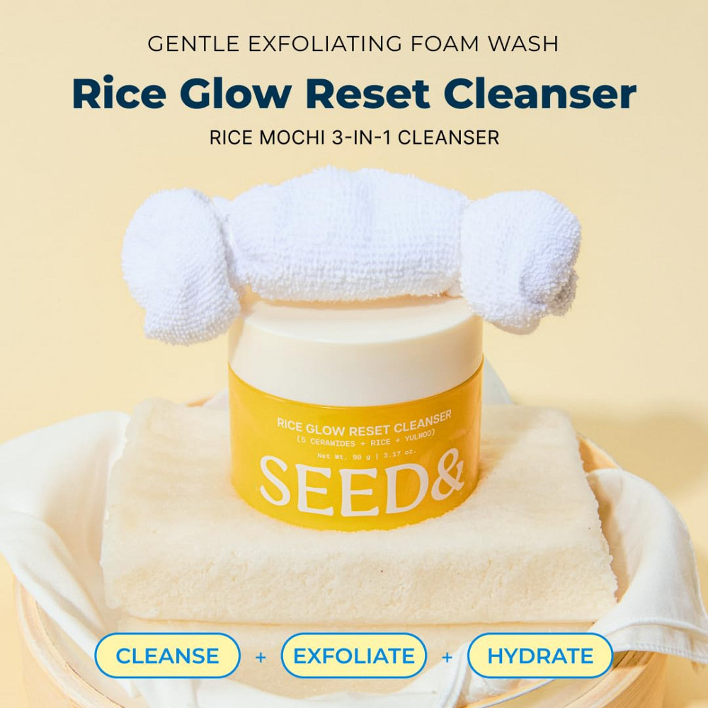 Dr.Eve Seedlab Seed& Rice Glow Reset Cleanser - Korean Rice Face Wash for Exfoliating, Deep Cleansin Richmond - photo 2