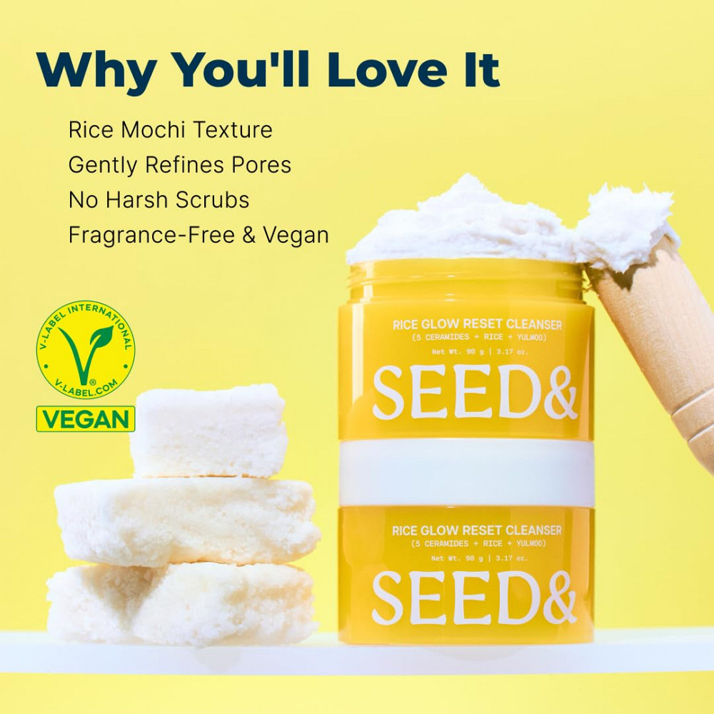 Dr.Eve Seedlab Seed& Rice Glow Reset Cleanser - Korean Rice Face Wash for Exfoliating, Deep Cleansin Richmond - photo 3