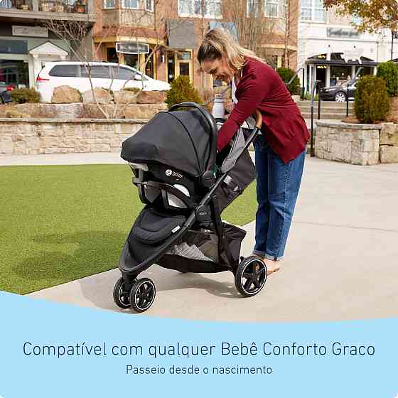 Graco Outpace LX All-Terrain 3-Wheel Baby Stroller, Cohen €” Compatible for Travel System, Easy One- Richmond