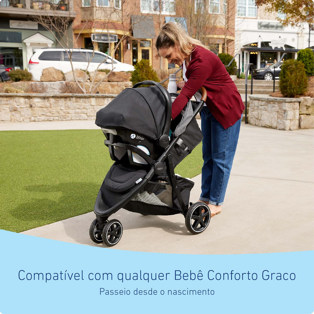 Graco Outpace LX All-Terrain 3-Wheel Baby Stroller, Cohen €” Compatible for Travel System, Easy One- Richmond - photo 6