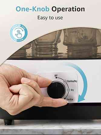 Grownsy Adjustable 4 in 1 Large Bottle Sterilizer and Dryer, 8 Bottles Capacity,Electric Steam Baby  Richmond