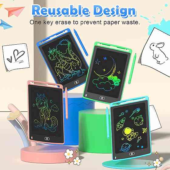 4 Pack LCD Writing Tablet for Kids, 8.5 Inch Colorful Doodle Board Drawing Tablet, Educational Learn Richmond