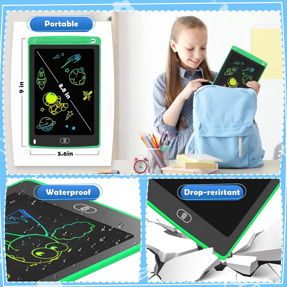 4 Pack LCD Writing Tablet for Kids, 8.5 Inch Colorful Doodle Board Drawing Tablet, Educational Learn Richmond - photo 6