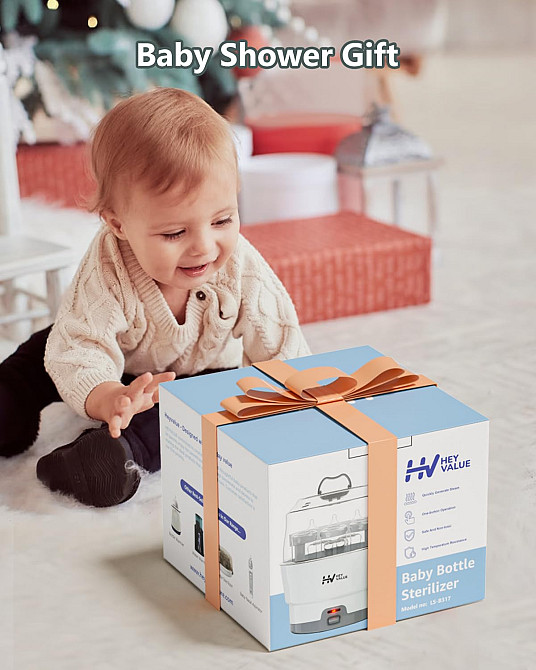 HEYVALUE Ease-Steam Bottle Sterilizer, Compact Baby Bottle Sterilizer, Fast One-Touch Operation (Est Richmond - photo 7