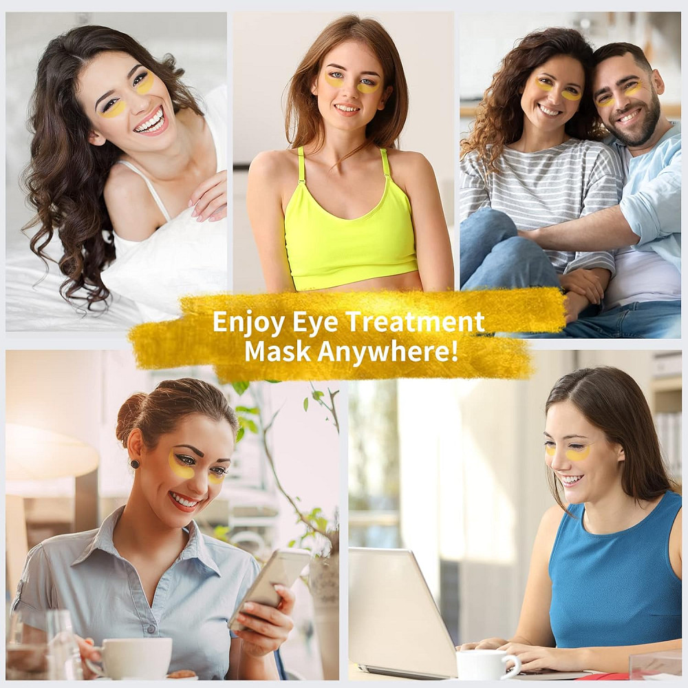 24K Gold Under Eye Patches - 60 Pack for Puffy Eyes, Dark Circles, Bags & Wrinkles with Collagen & H Richmond - photo 7